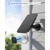 imageeufy Security Certified eufyCam Solar Panel Compatible with eufyCam Continuous Power Supply 26W Solar Panel IP65 WeatherproofBlack