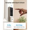 imageeufy Security Smart Lock C220 Fingerprint Keyless Entry Door Lock Builtin WiFi App Remote Control Front Door Smart Lock Deadbolt 8Months Battery Reliable Power IP53 Waterproof BHMA Grade 3Nickel
