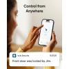 imageeufy Security Smart Lock C220 Fingerprint Keyless Entry Door Lock Builtin WiFi App Remote Control Front Door Smart Lock Deadbolt 8Months Battery Reliable Power IP53 Waterproof BHMA Grade 3Black