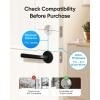 imageeufy Security Smart Lock C220 Fingerprint Keyless Entry Door Lock Builtin WiFi App Remote Control Front Door Smart Lock Deadbolt 8Months Battery Reliable Power IP53 Waterproof BHMA Grade 3Black