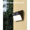 imageeufy Security Solar Wall Light Cam S120 Solar Security Cameras Wireless Outdoor 2K Camera Forever Power Motion Activated Light AI Detection IP65 Waterproof Spotlight No Monthly Fee2Cam Pack