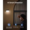 imageeufy Security Solar Wall Light Cam S120 Solar Security Cameras Wireless Outdoor 2K Camera Forever Power Motion Activated Light AI Detection IP65 Waterproof Spotlight No Monthly Fee1Cam Pack