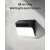 imageeufy Security Solar Wall Light Cam S120 Solar Security Cameras Wireless Outdoor 2K Camera Forever Power Motion Activated Light AI Detection IP65 Waterproof Spotlight No Monthly Fee1Cam Pack