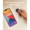 imageeufy Security by Anker SmartTrack Link Black 4Pack Android not Supported Works with Apple Find My iOS only Key Finder Bluetooth Tracker for Earbuds and Luggage Phone Finder Water Resistant4 pack