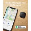 imageeufy Security by Anker SmartTrack Link Black 4Pack Android not Supported Works with Apple Find My iOS only Key Finder Bluetooth Tracker for Earbuds and Luggage Phone Finder Water Resistant1 pack