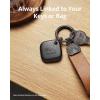 imageeufy Security by Anker SmartTrack Link Black 4Pack Android not Supported Works with Apple Find My iOS only Key Finder Bluetooth Tracker for Earbuds and Luggage Phone Finder Water Resistant2 pack