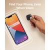 imageeufy Security by Anker SmartTrack Link Black 4Pack Android not Supported Works with Apple Find My iOS only Key Finder Bluetooth Tracker for Earbuds and Luggage Phone Finder Water Resistant1 pack