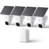 imageeufy Security SoloCam E30 2 Pack Security Cameras Wireless Outdoor Solar Camera Outdoor Wireless 360 Pan AI Tracking 2K Clarity HomeBase S380 Compatible No Monthly Fee4 PackHomebase