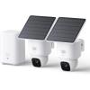 imageeufy Security SoloCam E30 2 Pack Security Cameras Wireless Outdoor Solar Camera Outdoor Wireless 360 Pan AI Tracking 2K Clarity HomeBase S380 Compatible No Monthly Fee2 PackHomebase