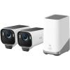imageeufy Security eufyCam S3 Pro 4Cam Kit Solar Camera Outdoor Wireless MaxColor Night Vision 4K Security Camera with Solar Panel Face Recognition AI Expandable Local Storage No Monthly Fee2Cam Kit