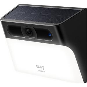 imageeufy Security Solar Wall Light Cam S120 Solar Security Cameras Wireless Outdoor 2K Camera Forever Power Motion Activated Light AI Detection IP65 Waterproof Spotlight No Monthly Fee1Cam Pack