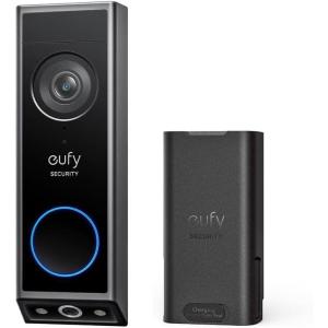imageeufy Security Video Doorbell E340 Battery Powered Dual Cameras with Delivery Guard 2K Full HD and Color Night Vision HomeBase S380 Compatible No Monthly FeeBattery or Wired Doorbell  Extra Battery