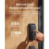 imageeufy FamiLock E34 Smart Lock with Palm Vein Recognition Keyless Entry Door Lock for Front Door WiFi Keypad Deadbolt ANSIBHMA Grade 1 Auto Lock Voice Control IP65 Waterproof No Monthly Fee
