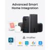 imageeufy FamiLock S3 Max Smart Lock with Palm Vein Recognition Keyless Entry Door Lock for Front Door 3in1 WiFi Keypad Deadbolt 2K HDR Camera Doorbell ANSIBHMA Grade 1 Rear Lock Video ScreenPalm Vein  Video