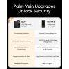 imageeufy FamiLock S3 Max Smart Lock with Palm Vein Recognition Keyless Entry Door Lock for Front Door 3in1 WiFi Keypad Deadbolt 2K HDR Camera Doorbell ANSIBHMA Grade 1 Rear Lock Video ScreenPalm Vein  Video  Rear Screen