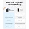 imageeufy FamiLock S3 Max Smart Lock with Palm Vein Recognition Keyless Entry Door Lock for Front Door 3in1 WiFi Keypad Deadbolt 2K HDR Camera Doorbell ANSIBHMA Grade 1 Rear Lock Video ScreenPalm Vein  Video