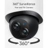 imageeufy Floodlight Camera E340 with AC Cable Security Camera Outdoor 360 PTZ 247 Recording 24G5G WiFi 2000 LM Motion Detection Builtin Siren Dual Cam HB3 Compatible No Monthly Feewith Plugin Power