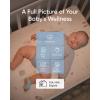 imageeufy Security Baby Smart Sock Baby Monitor with 24 GHz WiFi Track Sleep Patterns Naps Heart Rate AI Cry Detection Pan and Tilt No Monthly Fee
