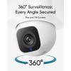imageeufy Security Floodlight Camera E30 Security Camera Outdoor 360 Pan and Tilt AI Detection and Tracking 2K Video 24GHz WiFi 2000 Lumens Custom Voice and Light Alerts 247 Recording
