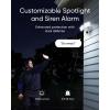 imageeufy Security Floodlight Camera E30 Security Camera Outdoor 360 Pan and Tilt AI Detection and Tracking 2K Video 24GHz WiFi 2000 Lumens Custom Voice and Light Alerts 247 Recording