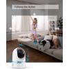 imageeufy Security Indoor Cam E220 Camera for home Security Pan ampamp Tilt DogPet Camera 2K WiFi Plugin Motion Tracking Motion Only Alerts Night Vision HomeBase 3 Compatible Voice Assistant Support1Cam Kit