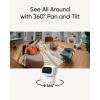 imageeufy Security Indoor Cam S350Dual Cameras4K UHD Resolution Security Camera with 8 Zoom and 360 PTZHumanPet AIIdeal for Baby MonitorPet CameraHome SecurityDualBand WiFi 6Plug in Renewed