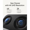 imageeufy Security Indoor Cam S350Dual Cameras4K UHD Resolution Security Camera with 8 Zoom and 360 PTZHumanPet AIIdeal for Baby MonitorPet CameraHome SecurityDualBand WiFi 6Plug in Renewed
