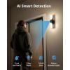 imageeufy Security S100 Wired Wall Light CamSecurity Camera Outdoor2K Camera with 1200Lumen LightColor Night VisionMotion Activated Light AI DetectionIP65 WaterproofFloodlight CameraRenewed