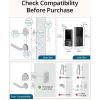 imageeufy Security Smart Lock C210 Keyless Entry Door Lock Builtin WiFi Deadbolt Smart Door Lock No Bridge Required Easy Installation Touchscreen Keypad App Remote Control 4 AA Batteries IncludedBlack