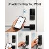 imageeufy Security Smart Lock C210 Keyless Entry Door Lock Builtin WiFi Deadbolt Smart Door Lock No Bridge Required Easy Installation Touchscreen Keypad App Remote Control 4 AA Batteries IncludedBlack
