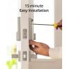 imageeufy Security Smart Lock C210 Keyless Entry Door Lock Builtin WiFi Deadbolt Smart Door Lock No Bridge Required Easy Installation Touchscreen Keypad App Remote Control 4 AA Batteries IncludedNickel
