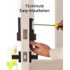 imageeufy Security Smart Lock C210 Keyless Entry Door Lock Builtin WiFi Deadbolt Smart Door Lock No Bridge Required Easy Installation Touchscreen Keypad App Remote Control 4 AA Batteries IncludedBlack