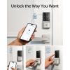 imageeufy Security Smart Lock C210 Keyless Entry Door Lock Builtin WiFi Deadbolt Smart Door Lock No Bridge Required Easy Installation Touchscreen Keypad App Remote Control 4 AA Batteries IncludedNickel