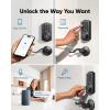 imageeufy Security Smart Lock C30 Keyless Entry Builtin WiFi Deadbolt for Front Door No Bridge Required Easy Installation App Remote Control Auto LockBlack