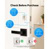 imageeufy Security Smart Lock C30 Keyless Entry Builtin WiFi Deadbolt for Front Door No Bridge Required Easy Installation App Remote Control Auto LockBlack