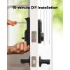 imageeufy Security Smart Lock C30 Keyless Entry Builtin WiFi Deadbolt for Front Door No Bridge Required Easy Installation App Remote Control Auto LockBlack