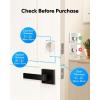 imageeufy Security Smart Lock C30 Keyless Entry Builtin WiFi Deadbolt for Front Door No Bridge Required Easy Installation App Remote Control Auto LockBlack