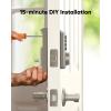imageeufy Security Smart Lock C30 Keyless Entry Builtin WiFi Deadbolt for Front Door No Bridge Required Easy Installation App Remote Control Auto LockNickel
