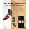 imageeufy Security Smart Lock C30 Keyless Entry Builtin WiFi Deadbolt for Front Door No Bridge Required Easy Installation App Remote Control Auto LockNickel