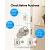 imageeufy Security Smart Lock C30 Keyless Entry Builtin WiFi Deadbolt for Front Door No Bridge Required Easy Installation App Remote Control Auto LockNickel