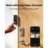imageeufy Security Smart Lock C30 Keyless Entry Builtin WiFi Deadbolt for Front Door No Bridge Required Easy Installation App Remote Control Auto LockNickel