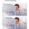 imageeufy Security Spaceview Video Baby Monitor E110 with Camera and Audio Security Camera 720p HD Resolution Night Vision 5quot Display 110 WideAngle Lens Included Lullaby Player Sound Alert
