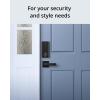 imageeufy Security Square Door Handle  Easy Installation Fits All  Matte Black