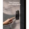 imageeufy Security Video Doorbell Dual Camera 2K HD Wireless BatteryPowered HomeBase Dual Motion Detection Smart Recognition No Monthly Fee 16GB StorageDoorbell S330Homebase