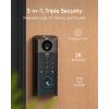 imageeufy Security Video Smart Lock E330 3in1 CameraDoorbellFingerprint Keyless Entry Door Lock Smart Builtin WiFi Deadbolt for Front Door Auto Lock App Remote Control Easy InstallationVideo LockChime