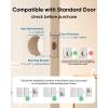 imageeufy Smart Lock C33 Keypad Door Lock with Handle Fingerprint Door Knob Keyless Entry Door Lock for Front Door and Bedrooms Electronic Deadbolt WiFi Remote App Control IP53 Waterproof BlackBlack