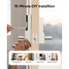 imageeufy Smart Lock C33 Keypad Door Lock with Handle Fingerprint Door Knob Keyless Entry Door Lock for Front Door and Bedrooms Electronic Deadbolt WiFi Remote App Control IP53 Waterproof BlackNickel