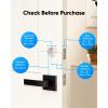 imageeufy Smart Lock E31 Fingerprint Keyless Entry Door Lock with Apple Home Ecosystem for Front Door or Back Supports Matter Apple Home Alexa Google 10000mAh Battery Auto LockMatter  WiFi  Fingerprint  8 AA batteries