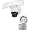 imageeufy Floodlight Camera E340 with AC Cable Security Camera Outdoor 360 PTZ 247 Recording 24G5G WiFi 2000 LM Motion Detection Builtin Siren Dual Cam HB3 Compatible No Monthly Feewith Plugin Power