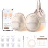 imageeufy Heated Wearable Breast Pump S1 HandsFree Breast Pump with IndustryLeading HeatFlow Tech AppControlled OptiRhythm HospitalGrade Suction Leakproof Slim and UltraQuiet for inBra Use